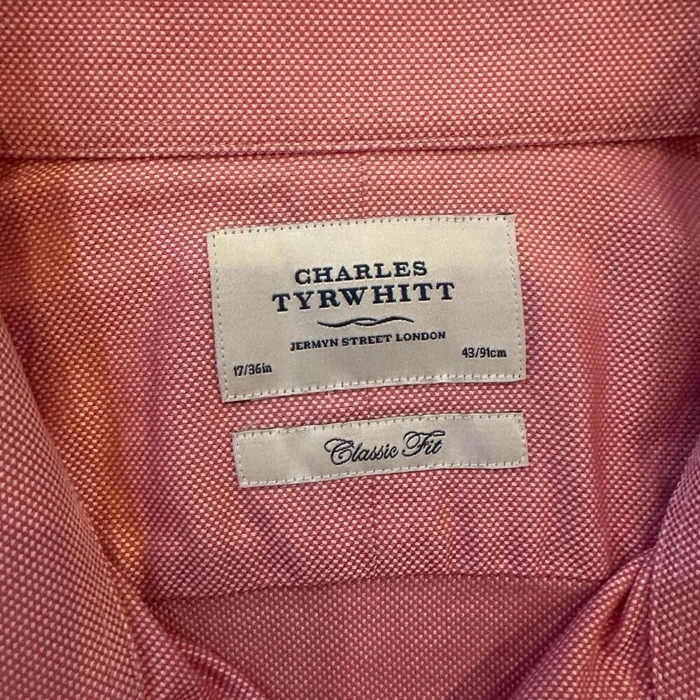 Charles-tyrwhitt Men's Pink Shirt - Picture 6 of 7